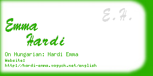 emma hardi business card